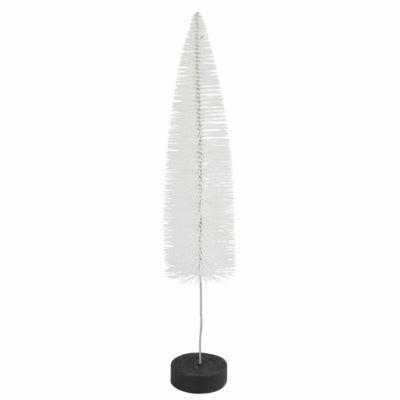 Countryfield kerstboom op voet glitter wit 40 cm | 12 stuks