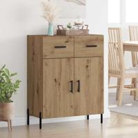 Dressoir met lade Artisan Eiken 69,5 x 34 x 90 cm Bewerkt hout - thumbnail