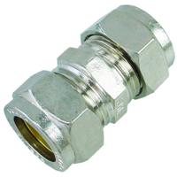 Riko P-901 Vernikkelde Messing Knelkoppeling 10x12 mm - thumbnail