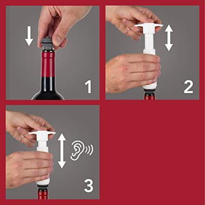 Vacu Vin wine saver wit met 2 doppen