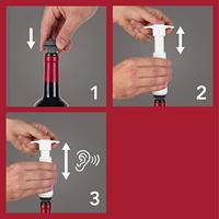 Vacu Vin wine saver wit met 2 doppen - thumbnail