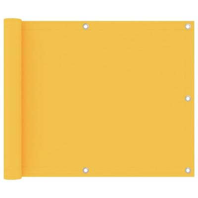 VidaXL Balkonscherm 75x300 cm oxford stof geel