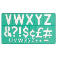 Linex lettersjabloon van 50 mm, set van 4 stuks - thumbnail