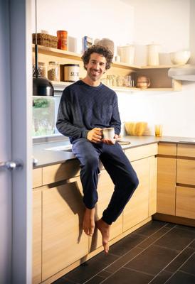 Badstof heren pyjama Hajo reliëf ruit