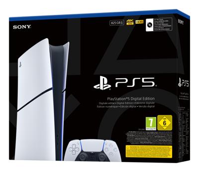 Sony PlayStation 5 Digital Slim e-chassis 825 GB Zwart, Wit