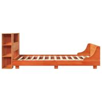 Bedframe zonder matras massief grenenhout wasbruin 140x200 cm - thumbnail