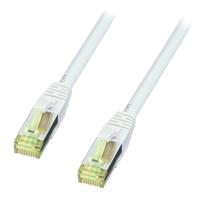 LINDY 47263 RJ45 Netwerkkabel, patchkabel CAT 6a (losse kabel CAT 7) S/FTP 1.50 m Grijs Snagless 1 stuk(s) - thumbnail