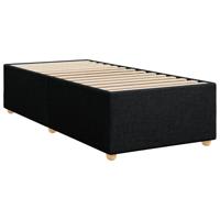 Boxspring met matras stof zwart 140x200 cm - thumbnail