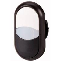 Eaton 216705 dubbele drukknop, lichtmelder, wit/wit/zwart - thumbnail