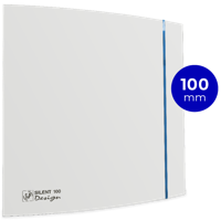 S&P Silent Design 100 CZ aan/uit Badkamer/ toilet ventilator - Ø100mm - thumbnail