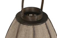 Kaarshouder Home ESPRIT Natuurlijk Jute Bamboe 40 x 40 x 80 cm - thumbnail