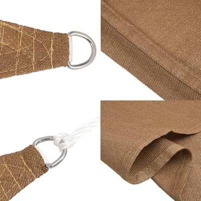 VidaXL Zonnezeil 160 g/m² 2,5x4,5 m hdpe taupe