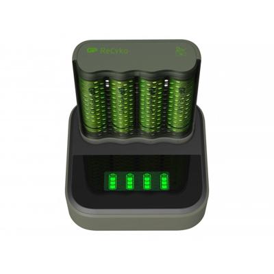 GP Recyko USB Lader En Doc + 4 AA Batterijen 2600mah - thumbnail