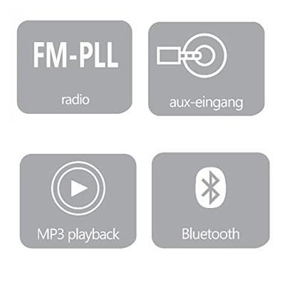 Silva Schneider MPC 17.7 BT Radio/CD-speler VHF (FM) CD, AUX, Bluetooth, USB Zwart, Grijs Silva Schneider MPC 17.7 BT Radio/CD-speler VHF (FM) CD, AUX, Bluetooth, USB Zwart, Grijs