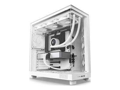 Mid-Tower Case - NZXT - H6 Flow - Dubbele kamer - Luchtkoeling - Wit