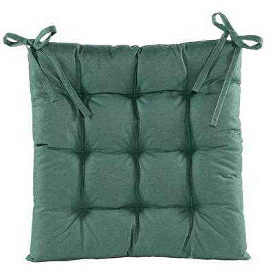 Anna's Collection zitkussen gewatteerd 38x38cm donkergroen
