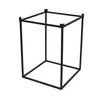 LOFT42 Flora Plantenbak vierkant - Metaal - Zwart - thumbnail