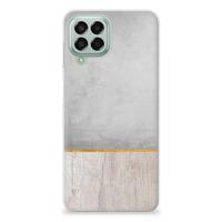 Samsung Galaxy M33 | Bumper Hoesje | Wood Concrete - thumbnail