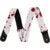 Jackson Splatter Strap gitaarband wit met rode spatten Jackson Splatter Strap gitaarband wit met rode spatten