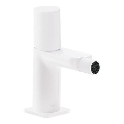 Bidetmengkraan Tres Loft Colors 1-Knop Bidet Uitloop Recht 8 cm Rond Mat Zwart