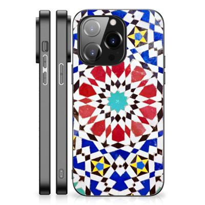 iPhone 14 Pro Marmeren Print Telefoonhoesje Mozaïek