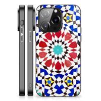 iPhone 14 Pro Marmeren Print Telefoonhoesje Mozaïek - thumbnail