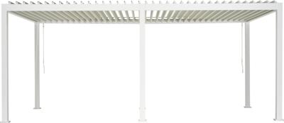 Patio Cover vierkant XL Rota Gazebo 360x720 h250 cm Matt white overkapping pergola Suns - Suns Patio Cover vierkant XL Rota Gazebo 360x720 h250 cm Matt white overkapping pergola Suns - Suns