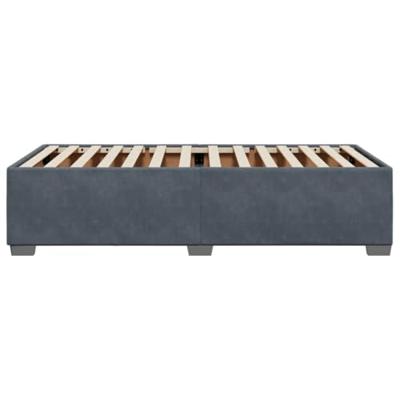 Bedframe zonder matras 90x200 cm fluweel donkergrijs