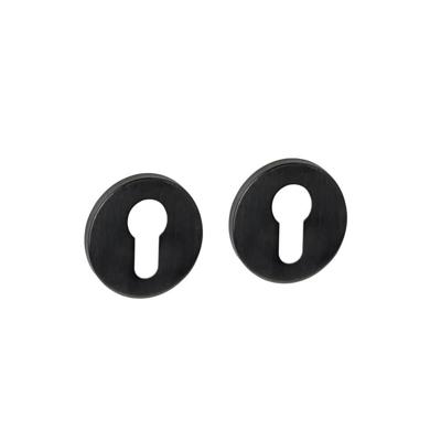 Intersteel Set van 2 cilinderrozettenTira rond zwart Ø 52mm - 1323.102087