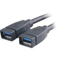 Akasa AK-CBUB09-15BK USB-kabel USB 3.2 Gen1 (USB 3.0 / USB 3.1 Gen1) Shrouded header 19-polig, USB-A bus 0.15 m Zwart Vergulde steekcontacten, UL gecertificeerd - thumbnail