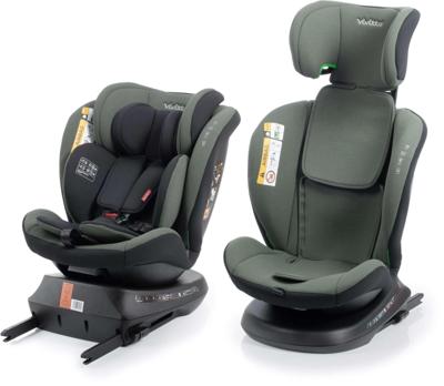 Autostoel - BABYAUTO - Sigma IFix Vivitta - Groep 0/1/2/3 - 40/150 cm - Isofix + Top tether - 360° draaibaar - Liggend - Groen