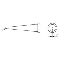 Weller LT-1LX Soldeerpunt Langwerpige, conische, gebogen vorm Grootte soldeerpunt 0.2 mm Inhoud: 1 stuk(s) - thumbnail
