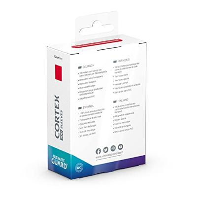 Ultimate Guard Cortex Sleeves Standard Size (100) - Red Ultimate Guard Cortex Sleeves Standard Size (100) - Red