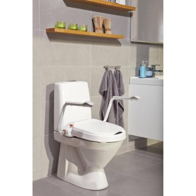 Hi-Loo toiletverhoger vast met armleuning - hoogte 5 cm