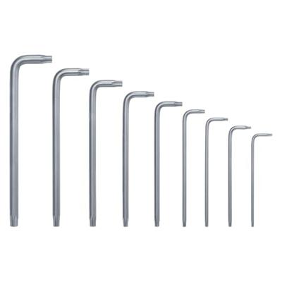 Bosch 9-delige Torx-sleutelset (S2 Steel Multi-Keys TX8-TX40 lange zijde roestvrij oppervlak, opbergstang) - thumbnail