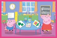 Clementoni blokpuzzel peppa pig, 6st. - thumbnail