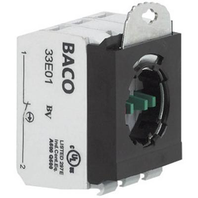 BACO 333E12 Contactelement Met bevestigingsadapter 1x NC, 1x NO Moment 600 V 1 stuk(s)