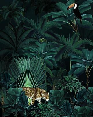 Komar Home; Komar Colours Fotobehang Jungle Night - X4-1027