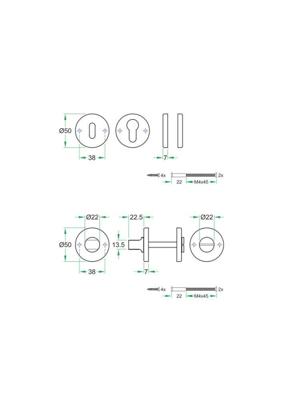 CILINDERROZET PAAR RVS 50 W02