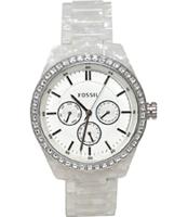 Horlogeband Fossil BQ1190 Kunststof/Plastic Wit 18mm - thumbnail