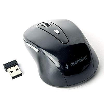 Gembird MUSW-6B-01 muis Kantoor Rechtshandig RF Draadloos Optisch 1600 DPI Gembird MUSW-6B-01 muis Kantoor Rechtshandig RF Draadloos Optisch 1600 DPI