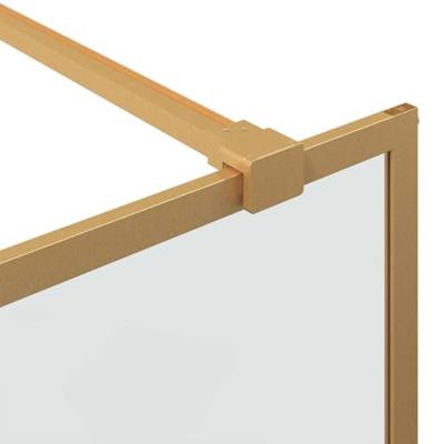 VidaXL Inloop douche wand goud 80 x 195 cm gehard glas