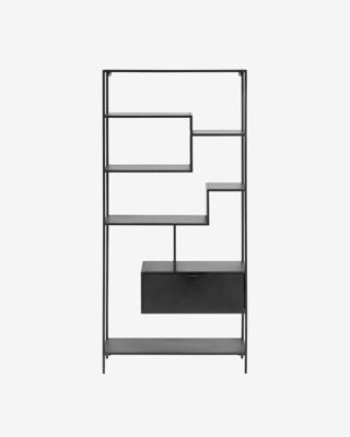 Kave Home Wandrek 'Shantay' Zwart metaal, 168 x 80cm Kave Home Wandrek 'Shantay' Zwart metaal, 168 x 80cm