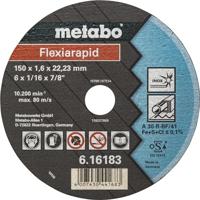 Metabo 616183000 Doorslijpschijf recht 150 mm 25 stuk(s) Blik, Profiel - thumbnail