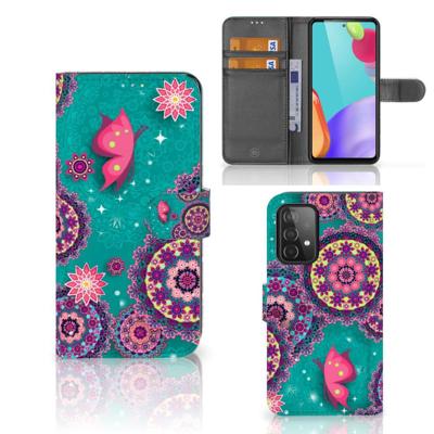 Samsung Galaxy A52 Hoesje Cirkels en Vlinders