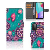 Samsung Galaxy A52 Hoesje Cirkels en Vlinders - thumbnail