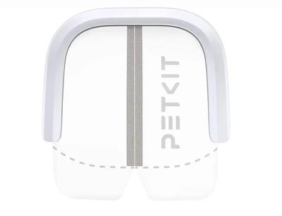 Magnetisch gordijn - PETKIT - 2.0 - Voor PURAMAX & Purobot Max kattenbakken - Wit