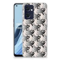 OPPO Reno 7 5G | Find X5 Lite | TPU Hoesje | Salamander Grey - thumbnail