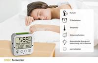 TFA Dostmann 60.2528.54 Zendergestuurd Wekker Zilver Alarmtijden 2 - thumbnail