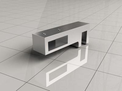 Glaskoppeling Zijkant Stabiliastiestang Chroom Aqua Splash